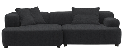 Alphabet 3-Sitzer Sofa Armlehne Links Fritz Hansen