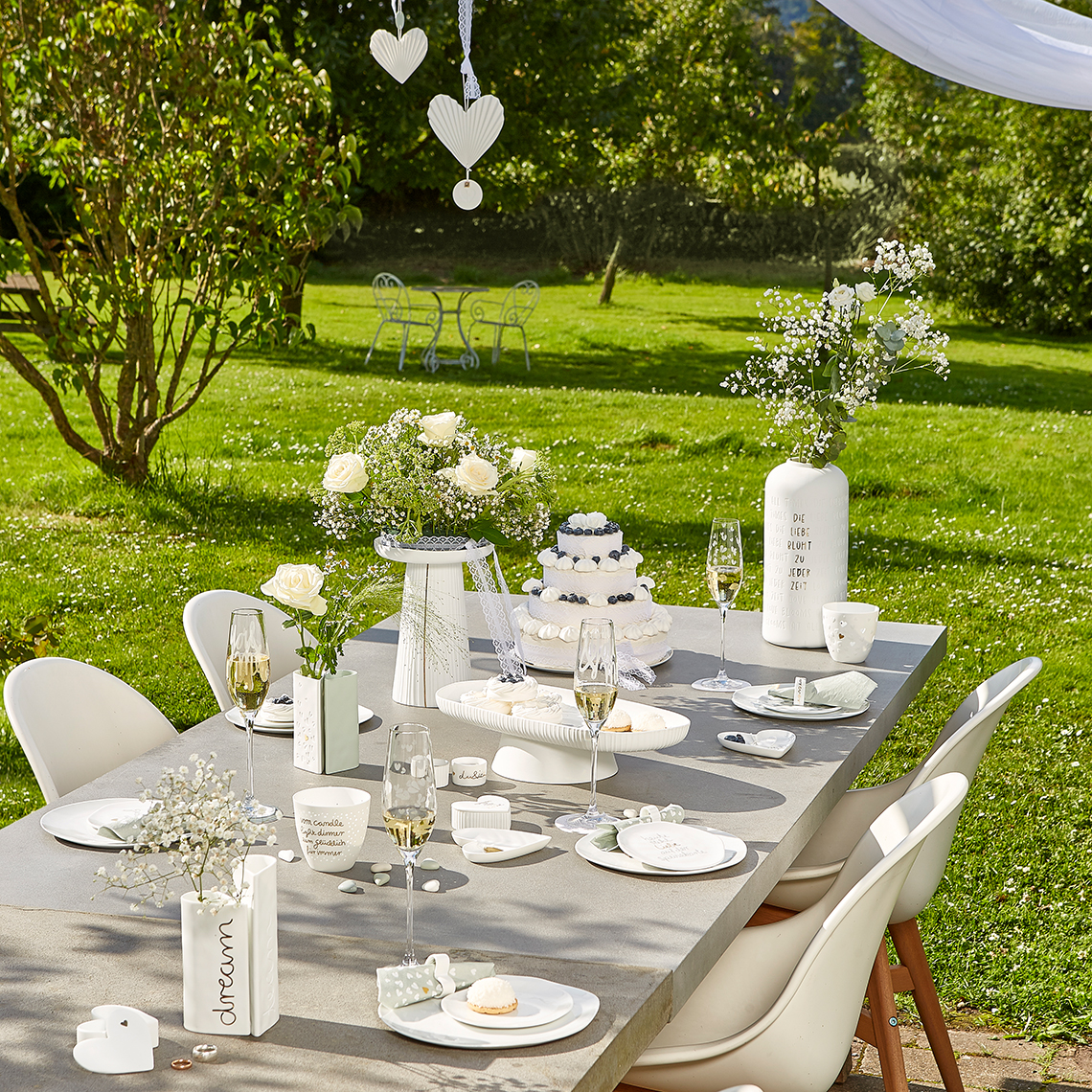 Hochzeit Anrichteplatte Plissiert Räder