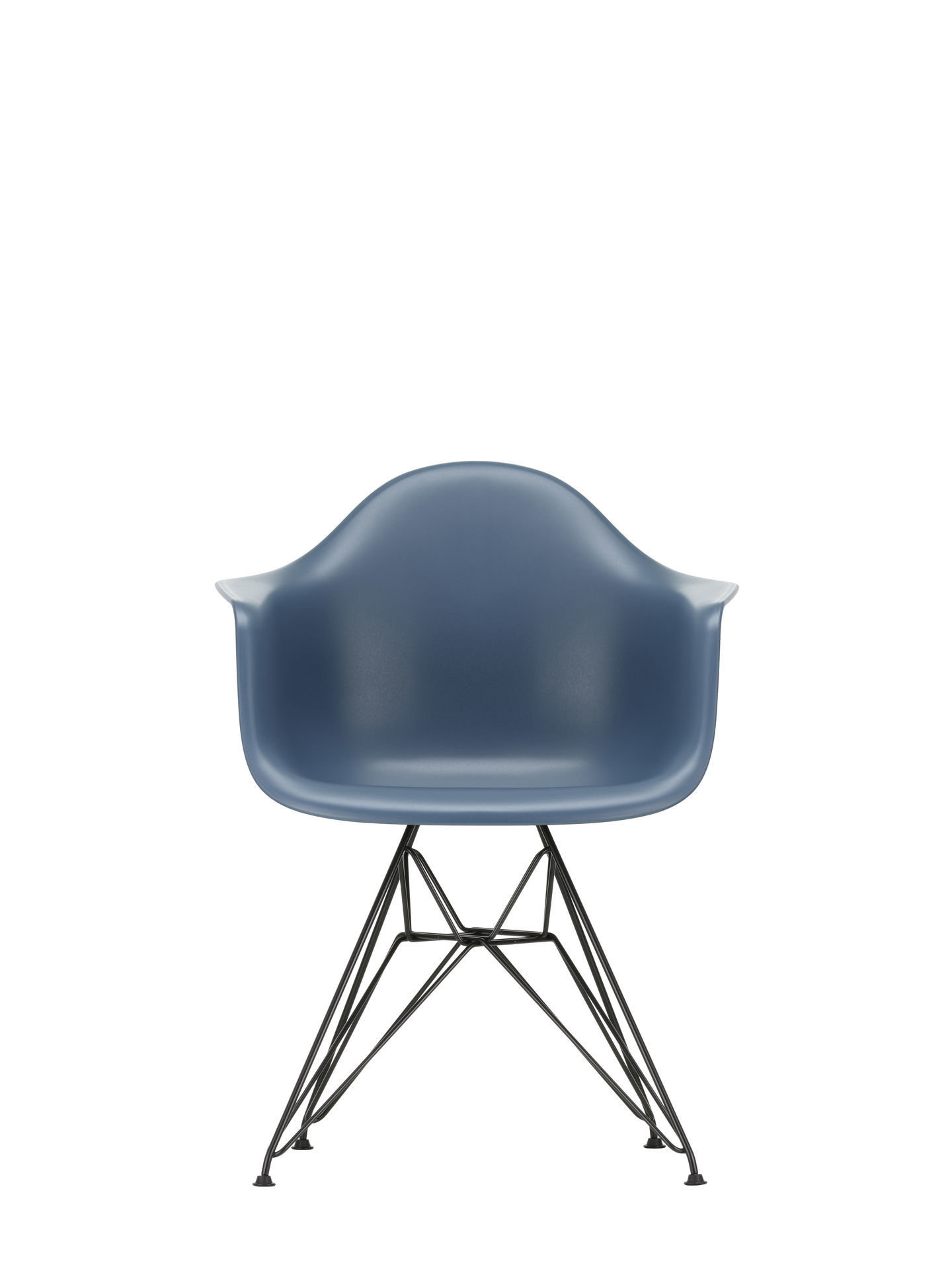 Eames Plastic Arm Chair DAR Stuhl Vitra Verchromt - Weiss
