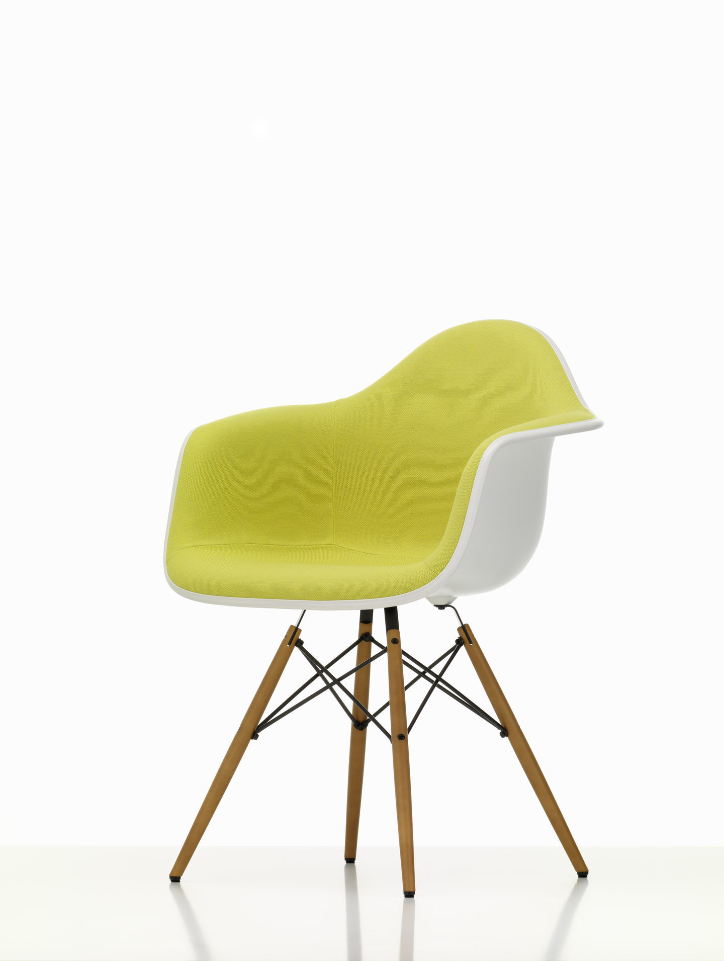 Eames Plastic Arm Chair DAW Stuhl Vollgepolstert Vitra
