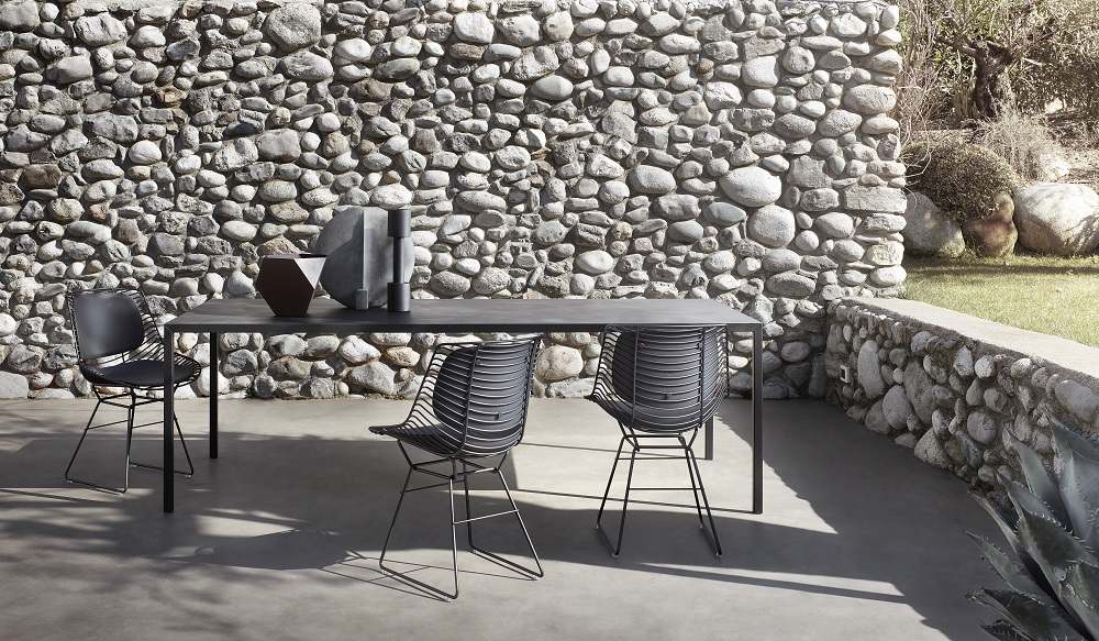 Flow Filo SLIM Indoor/Outdoor Chair Stuhl Kufengestell MDF Italia