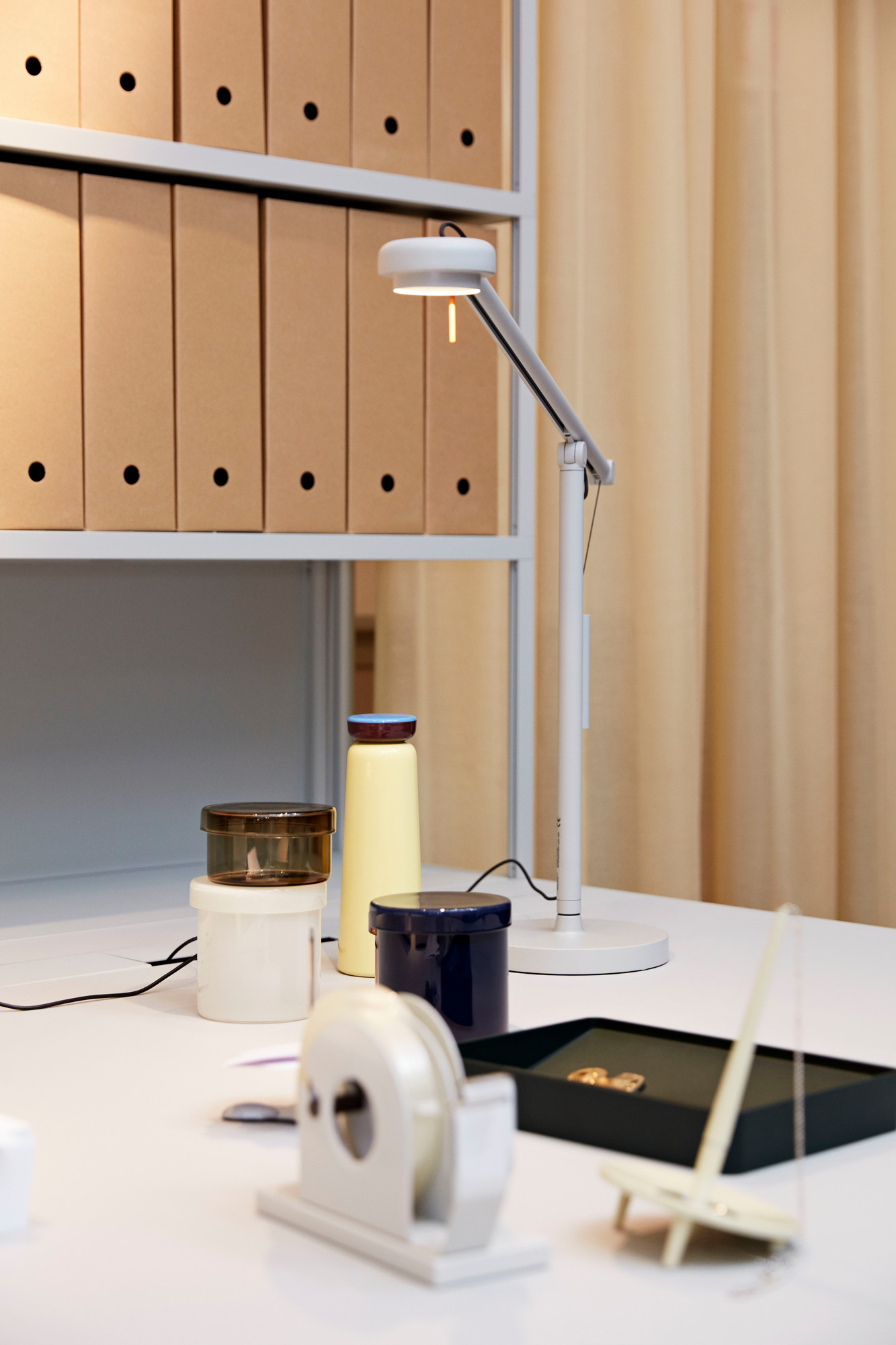 Fifty-fifty Mini Lamp Tischleuchte klein Hay schwarz