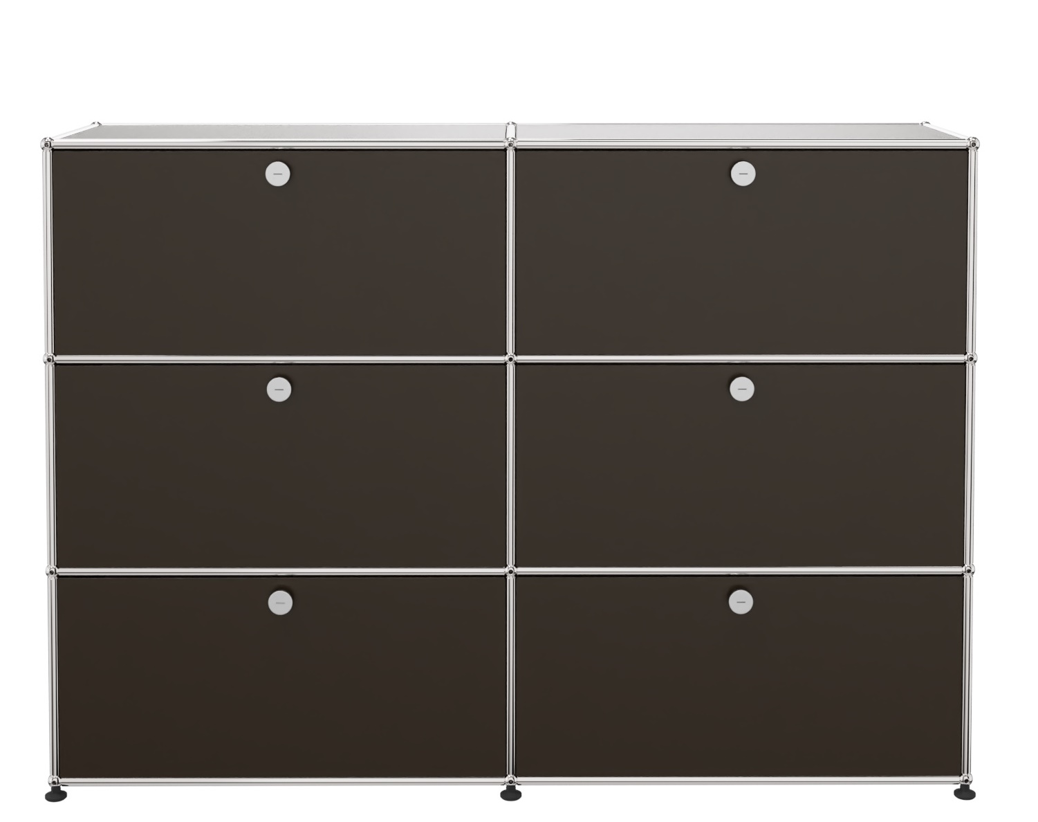 USM Haller Highboard 6 Klappen braun