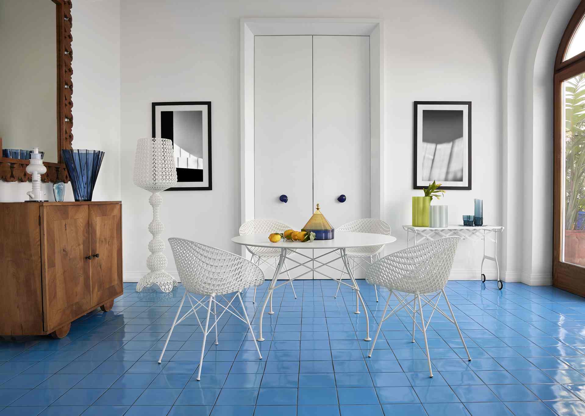 Smatrik Outdoor Stuhl Kartell Weiß