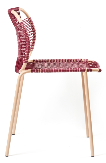 Cielo Stacking Chair Stapelbarer Stuhl Outdoor ames Rot - Pink sand