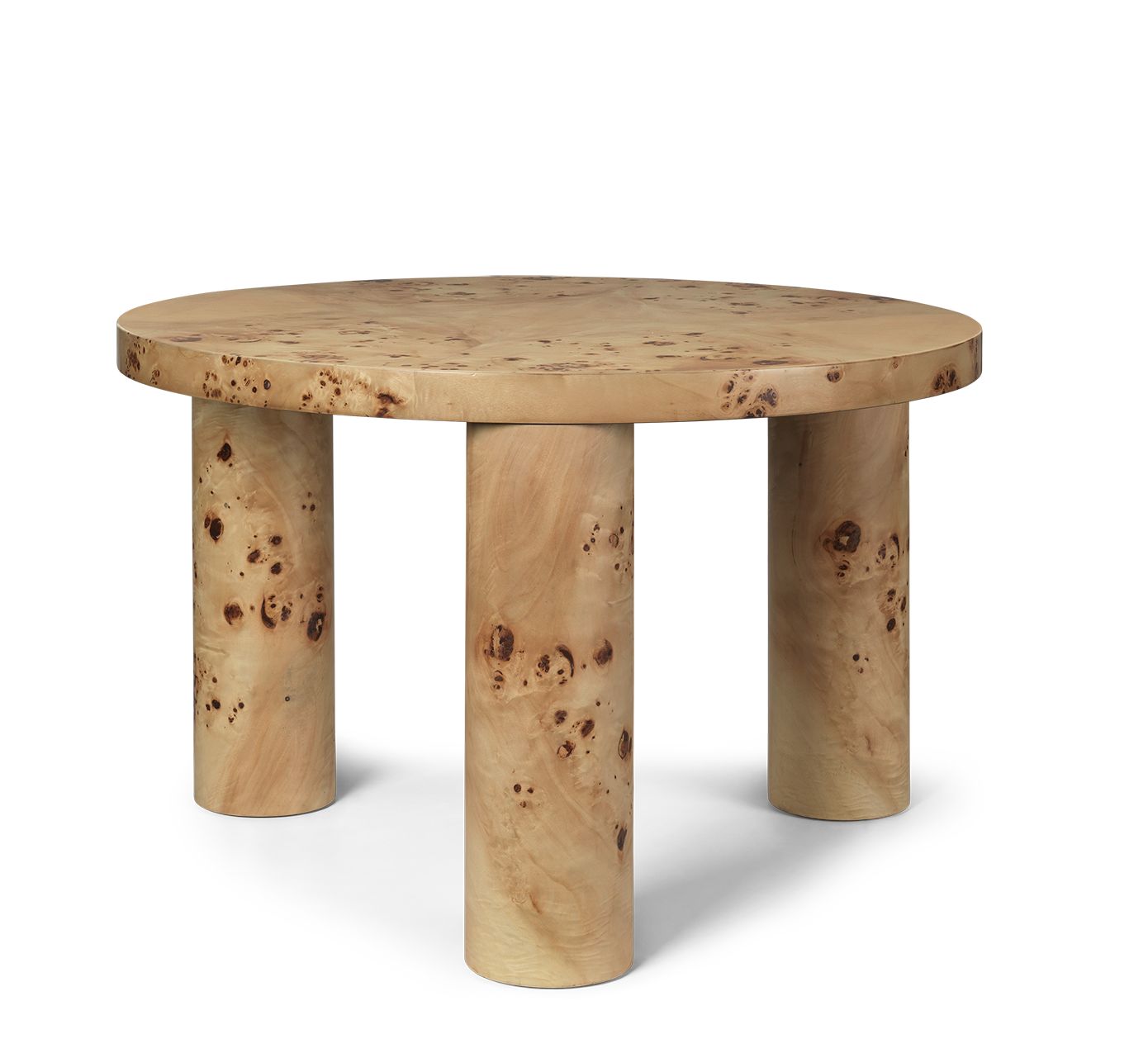 Post Coffee Table Poplar Burl Veneer Couchtisch Ferm Living 