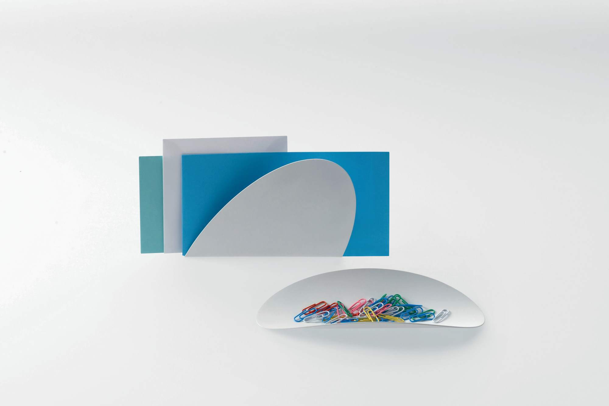 Ellipse Schreibtischset bunt Alessi-gelb