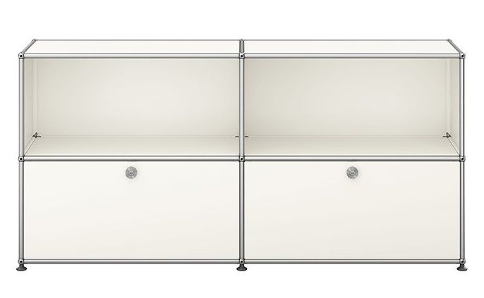 USM Haller Sideboard 2 Schubladen Reinweiß - FAST DELIVERY