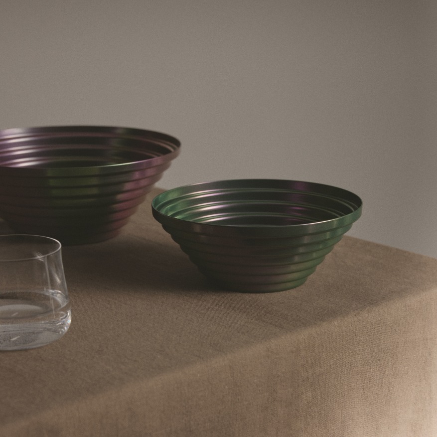 Maya Schale rund Ø 25 cm Greenpurple 7320/25GRP Alessi  