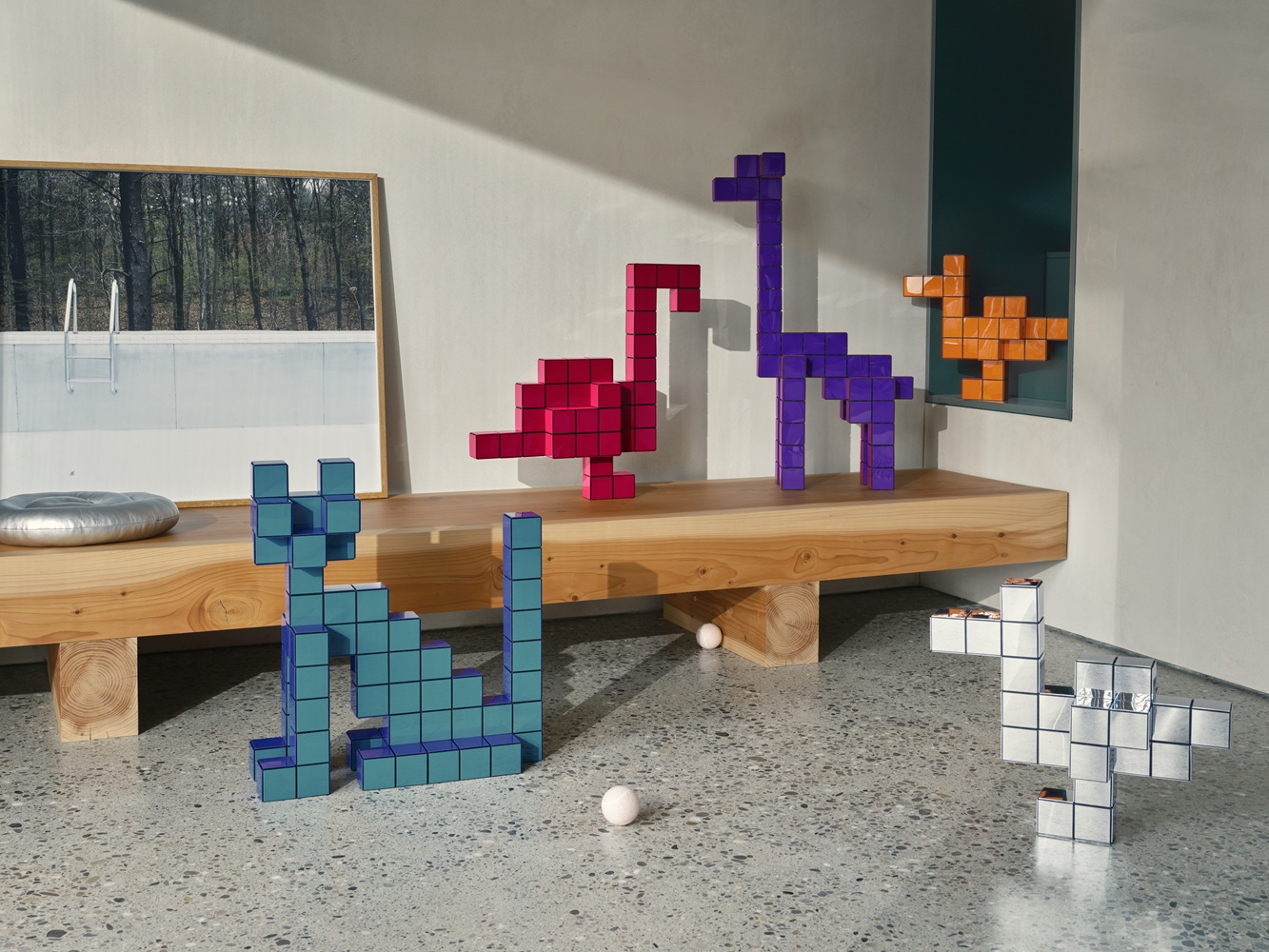 Panton Cubes Duck Duoton Skulptur / Tierfigur Vitra