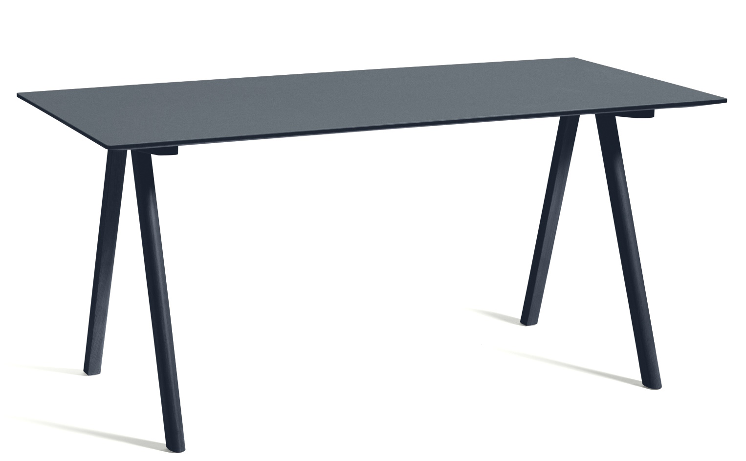 Copenhague Table CPH 10 Tisch Hay Eiche Smokey blue wasserbasierter lack / Platte Linoleum Smokey blue MDF Kante
