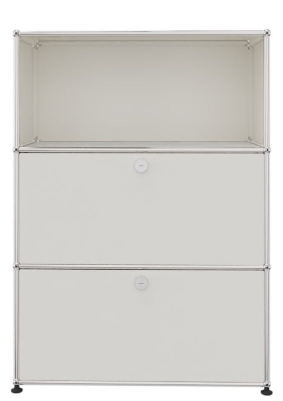 USM Haller Highboard 1 Offen / 2 Klappen Reinweiß - FAST DELIVERY