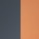 Oranges und graues Glas