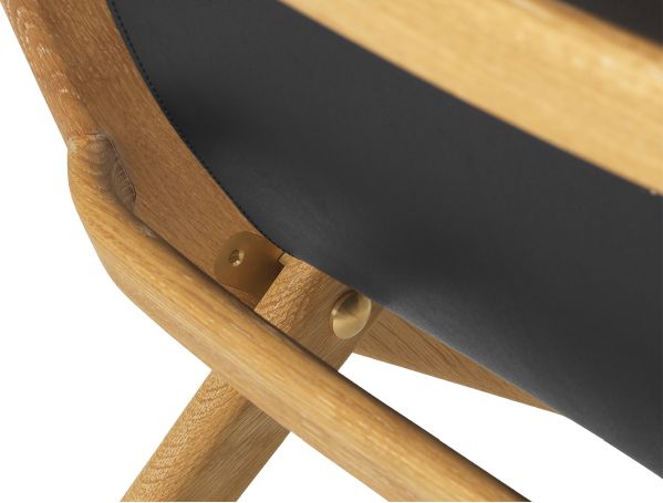 Saxe Chair Eiche geölt - Leder schwarz Audo Saxe Chair Eiche geölt - Leder schwarz Audo