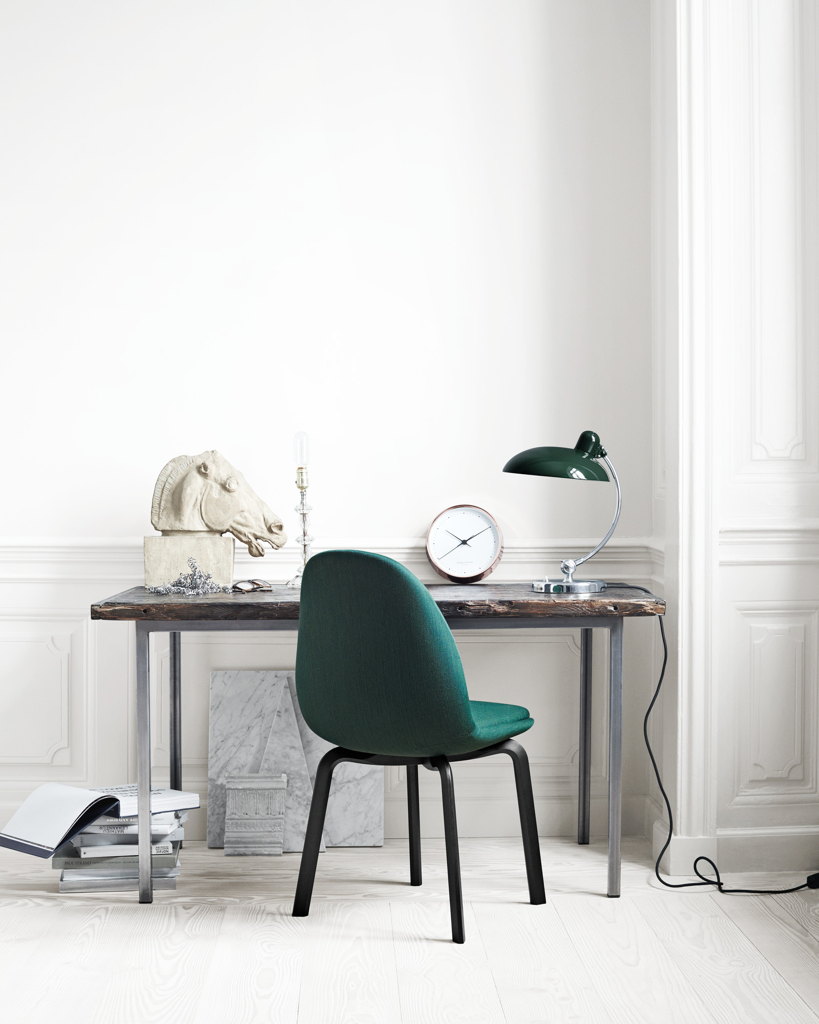 6631 T Luxus Tischleuchte KAISER idell Fritz Hansen schwarz hochglanz
