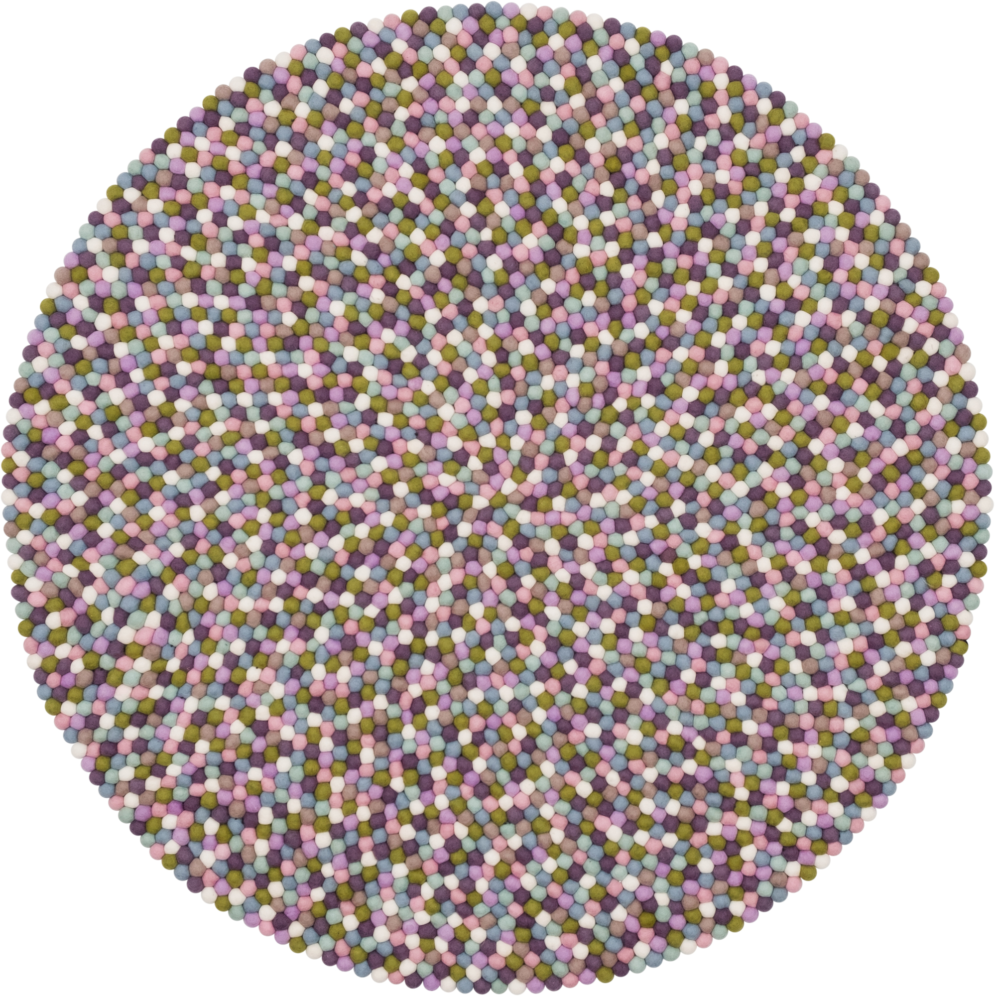 Filzkugel Teppich rund 160 cm myfelt Greta