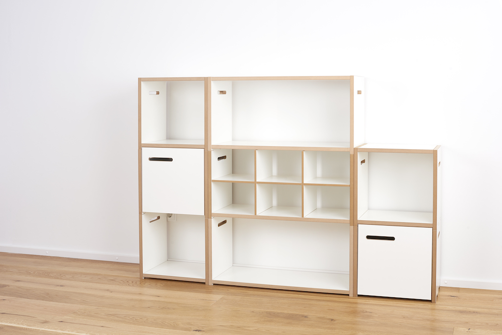 Tojo Halbstark Grundmodul mit Türe links Regalserie Tojo Tojo Halbstark Grundmodul mit Türe links Regalserie Tojo
