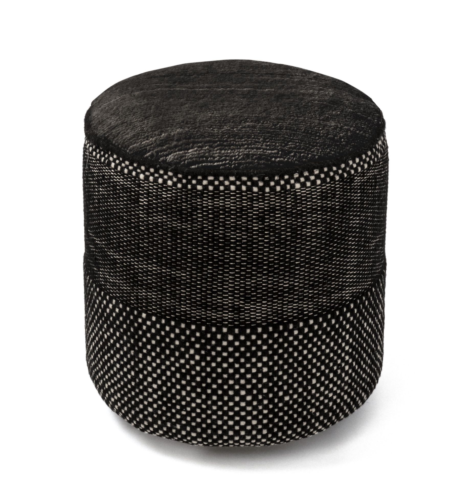 Tres Presian Pouf schwarz Nanimarquina