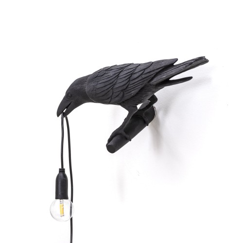 Bird Lamp Looking Left Wandleuchte schwarz Seletti EINZELSTÜCK