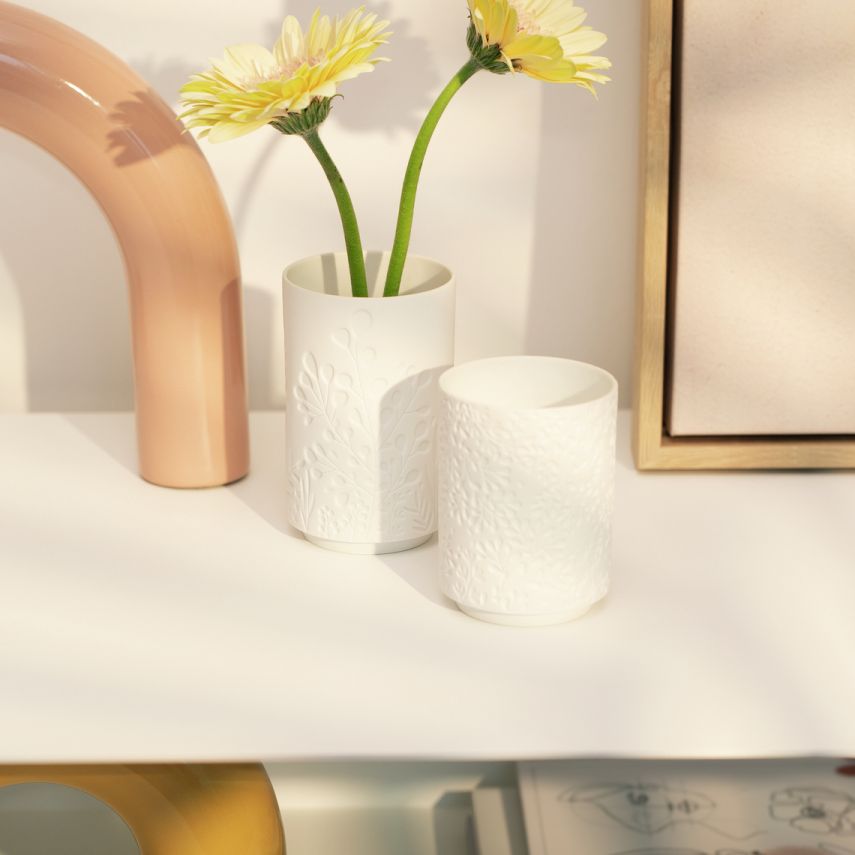 Wunderblätter Vase Zweige Räder