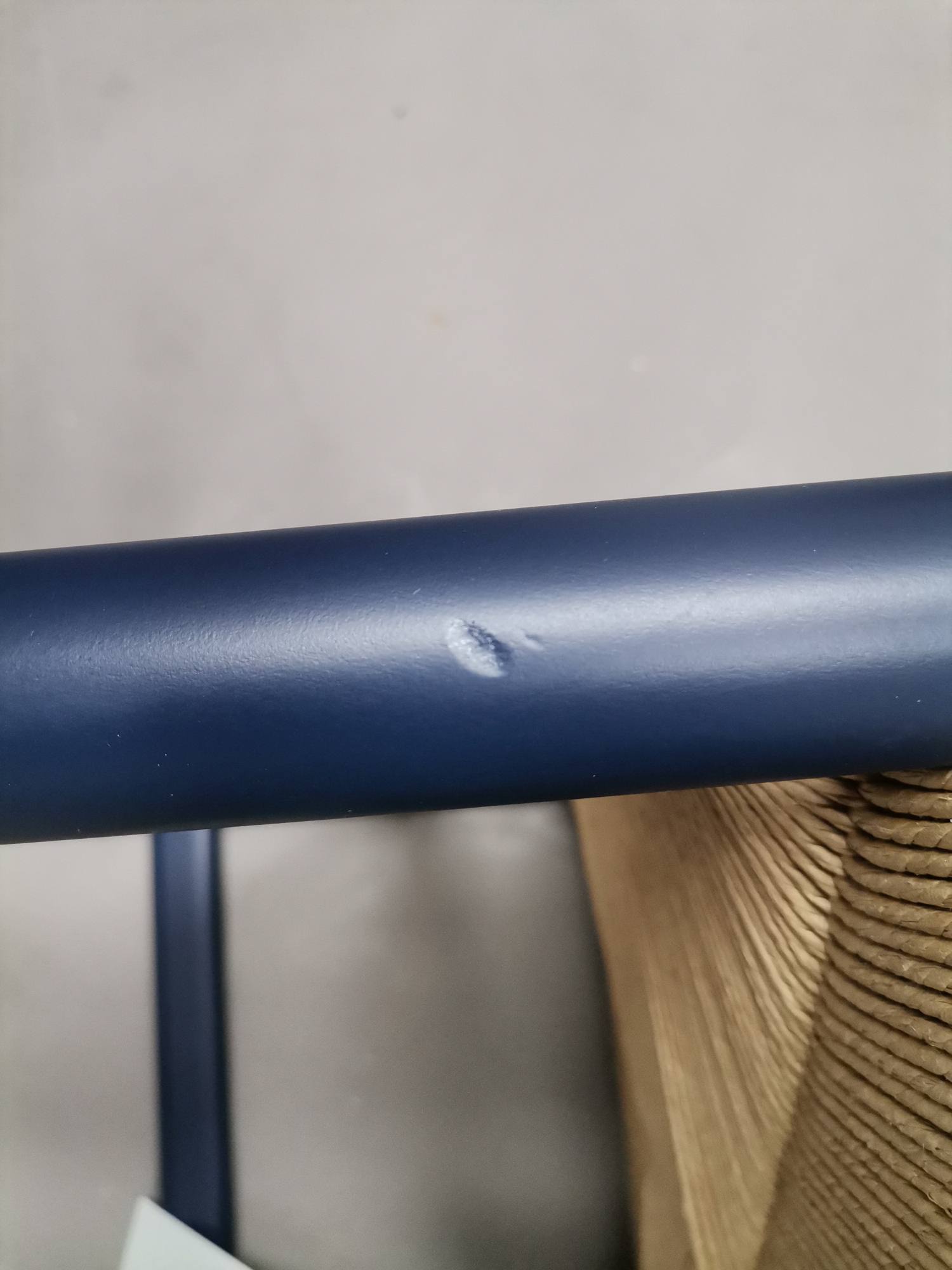 CH53 Hocker BLAU CHS Carl Hansen & Søn MÄNGELEXEMPLAR