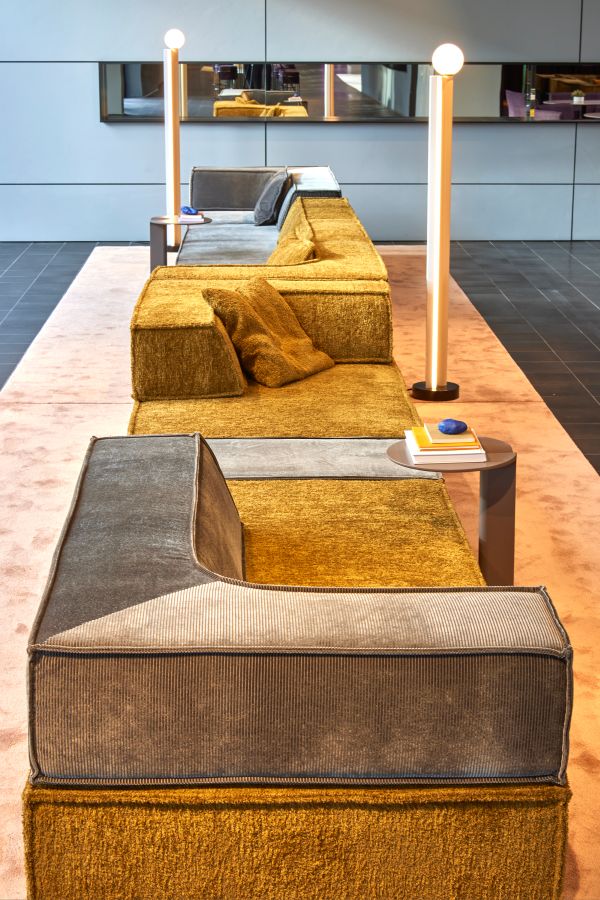 Trio Sofa 4 Module Vorzugskombination Ecke Quick Ship Rechts Cor