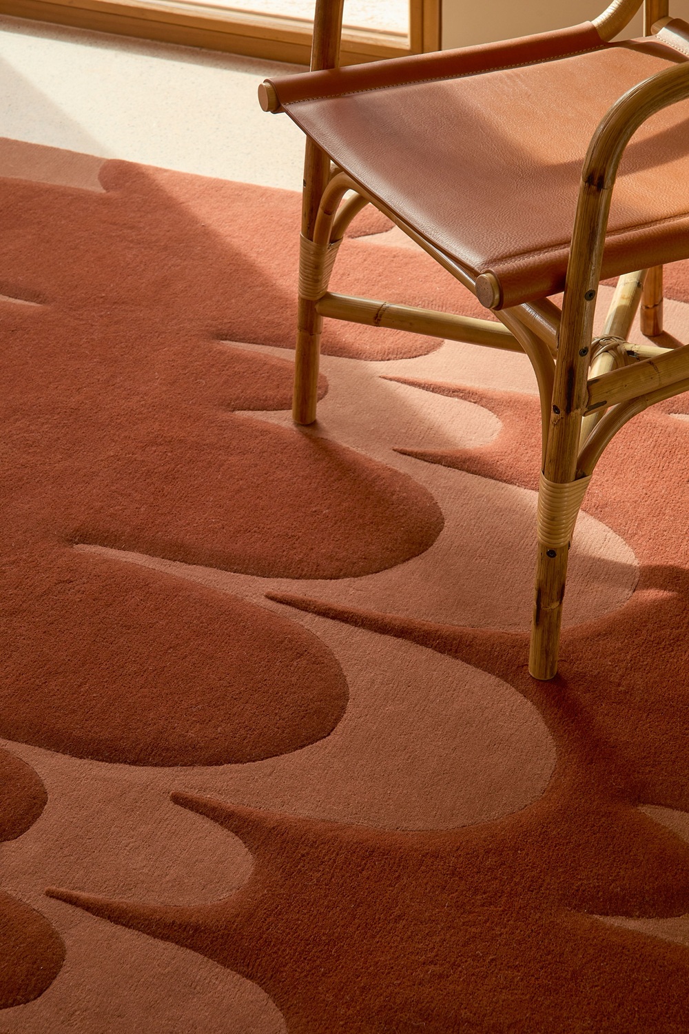 Lucia Eames Echo Teppich Terracotta Nanimarquina