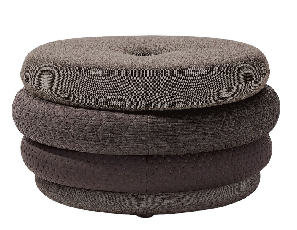 Fat Tom Pouf Lounge - Hocker ohne Beine Richard Lampert Braun