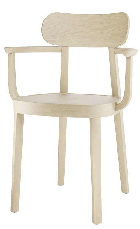 Holzstuhl mit Armlehnen 118MF / 118 MF Thonet
