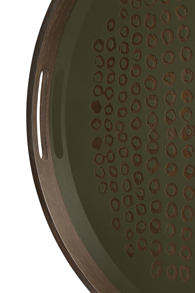 Second Nature Tray Tablett Rund Ethnicraft