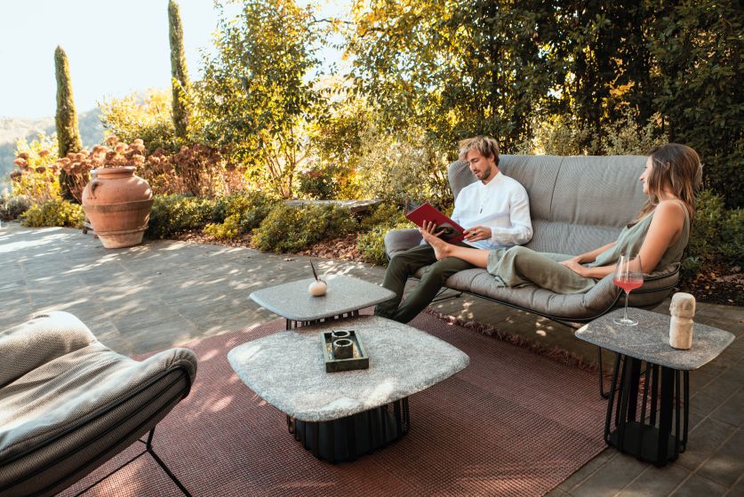 BC 09 Basket Outdoor Couch-/ Beistelltisch Janua