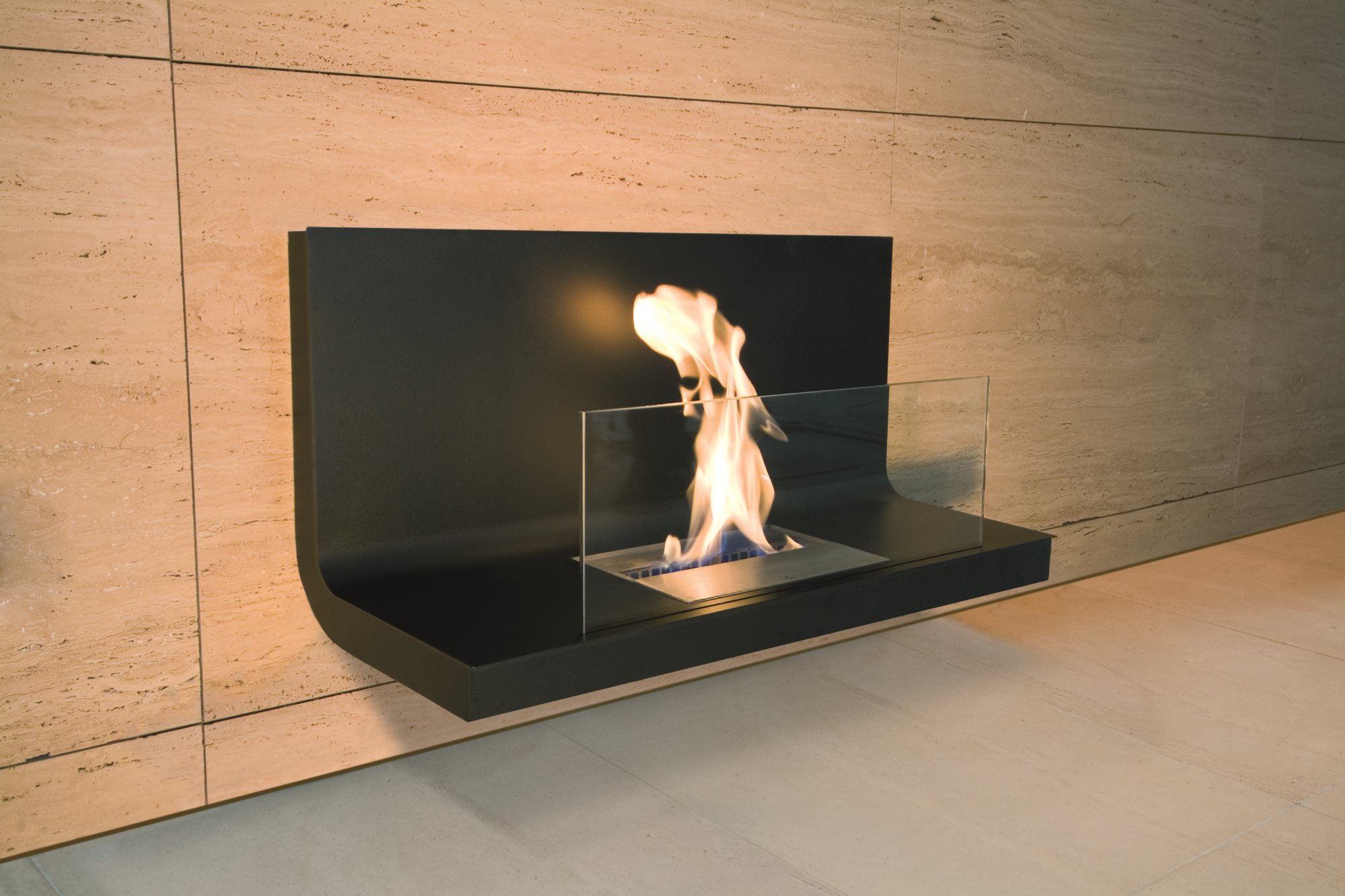 Wall Flame 1 Ethanol Kamin Radius
