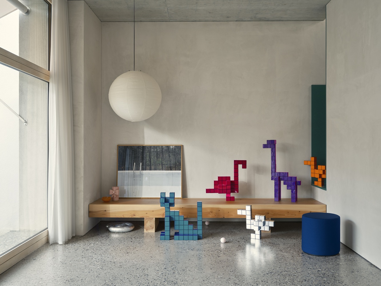 Panton Cubes Duck Duoton Skulptur / Tierfigur Vitra