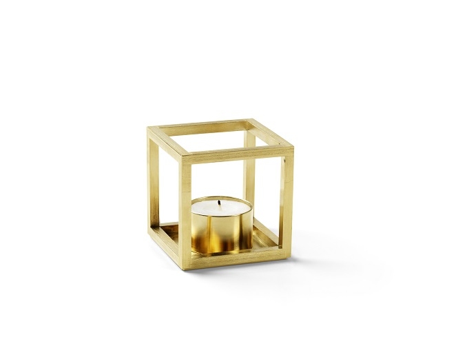 Kubus T Tealight Teelichthalter Audo Messing EINZELSTÜCK