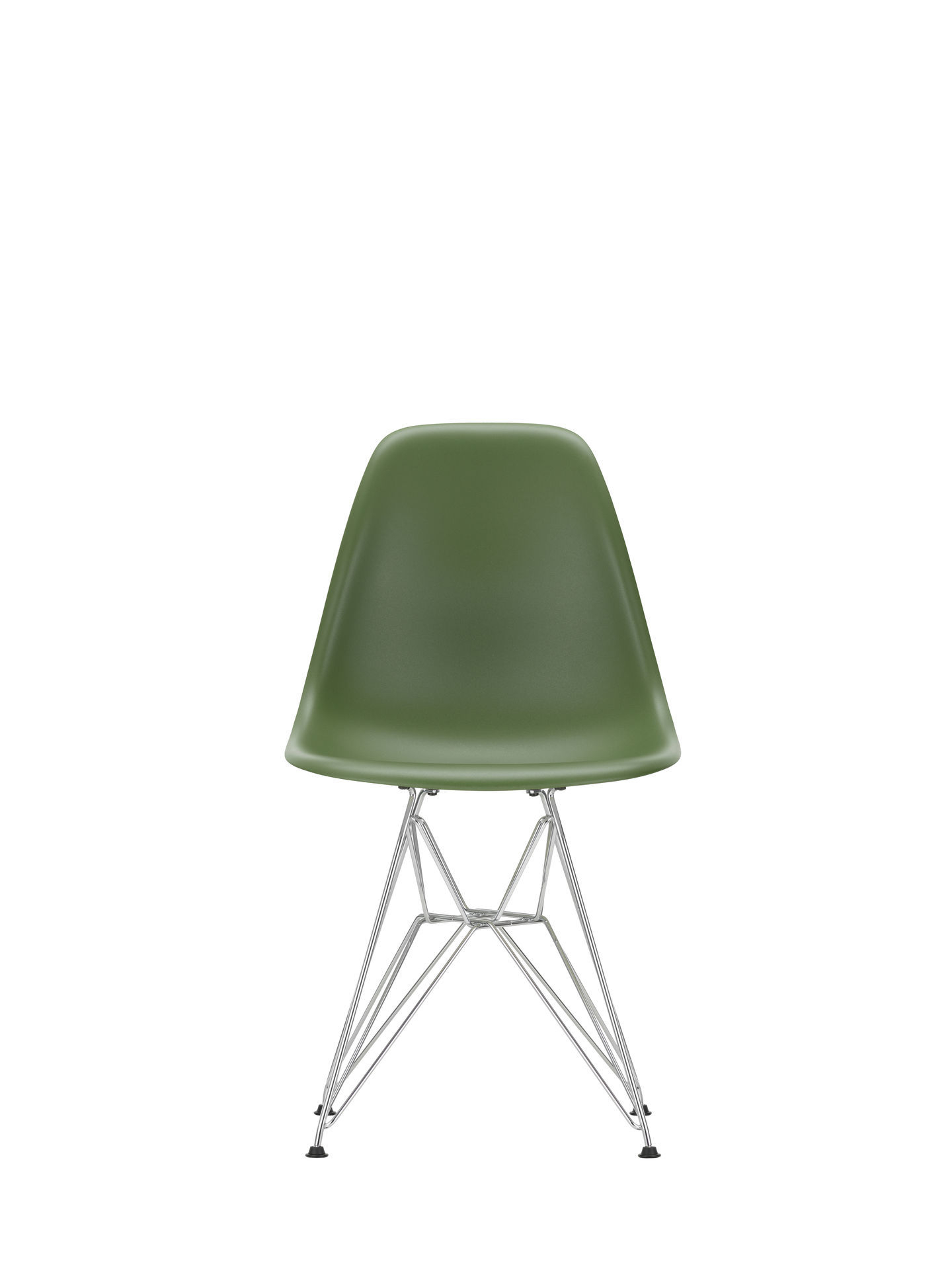 Eames Plastic Side Chair DSR Stuhl Vitra Schwarz-Senf