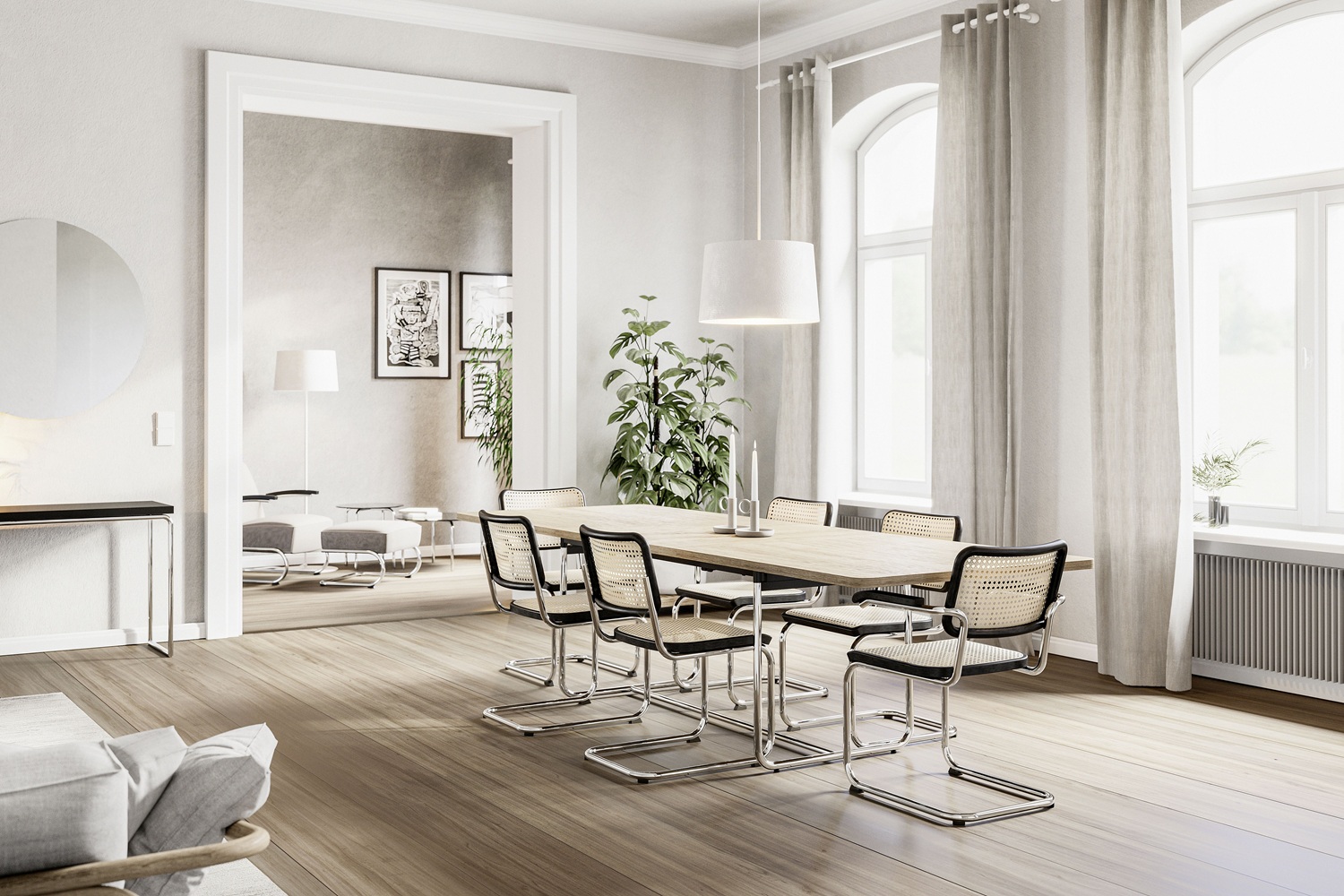 JS. Thonet by Jil Sander S 32 V / S32V Freischwinger Thonet
