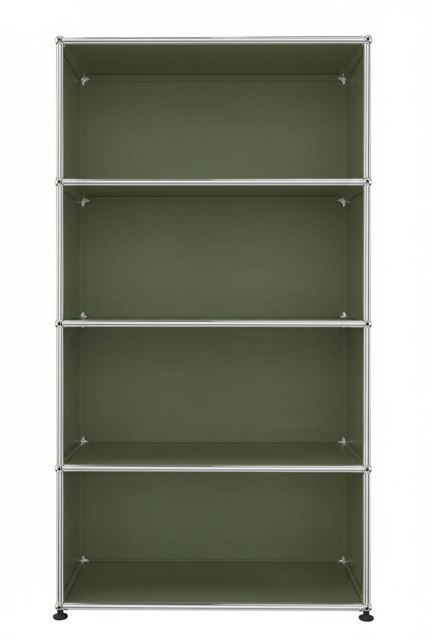 USM Haller Regal Offen H 144 cm Olivgrün