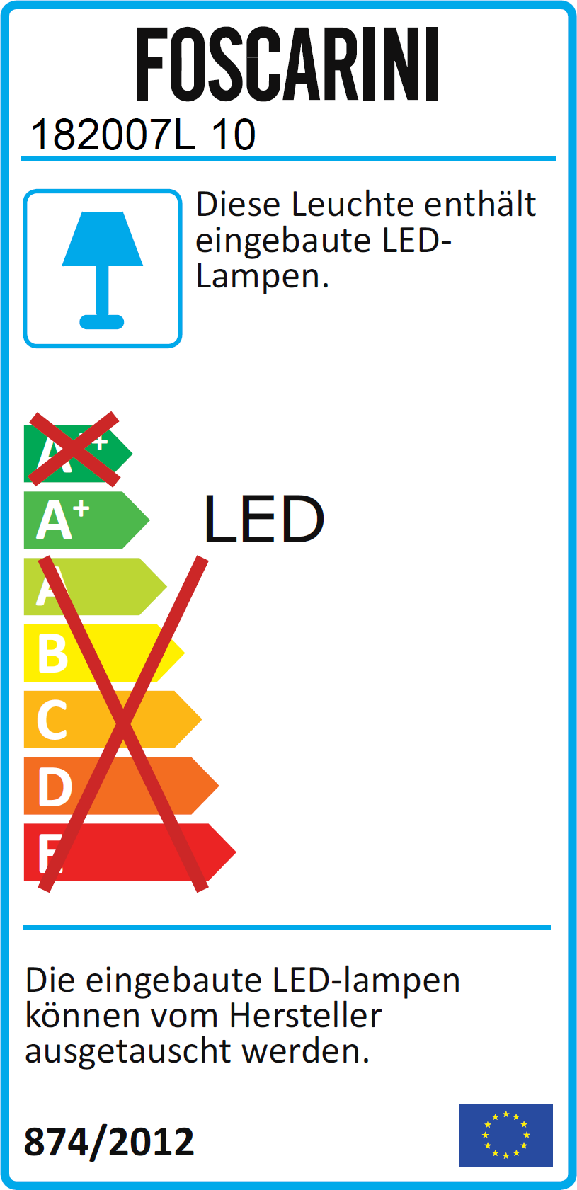 Tress Grande LED Pendelleuchte Foscarini