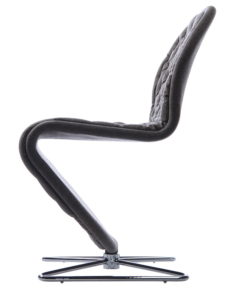 System 1-2-3 Dining Chair Deluxe Gestell Butterfly Stuhl Verpan