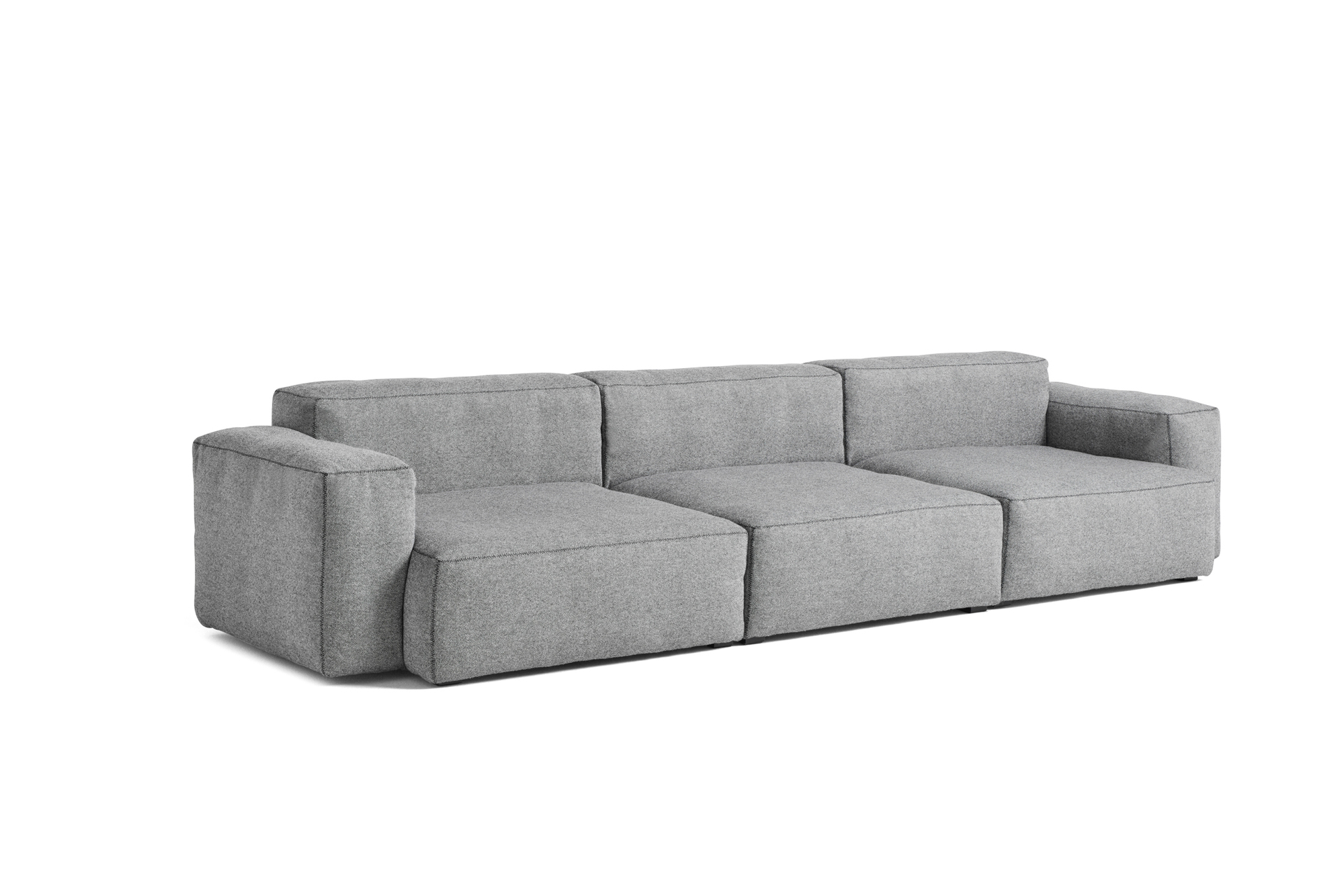 Mags Soft Sofa 3-Sitzer Combination 1 Niedrige Armlehne Hay