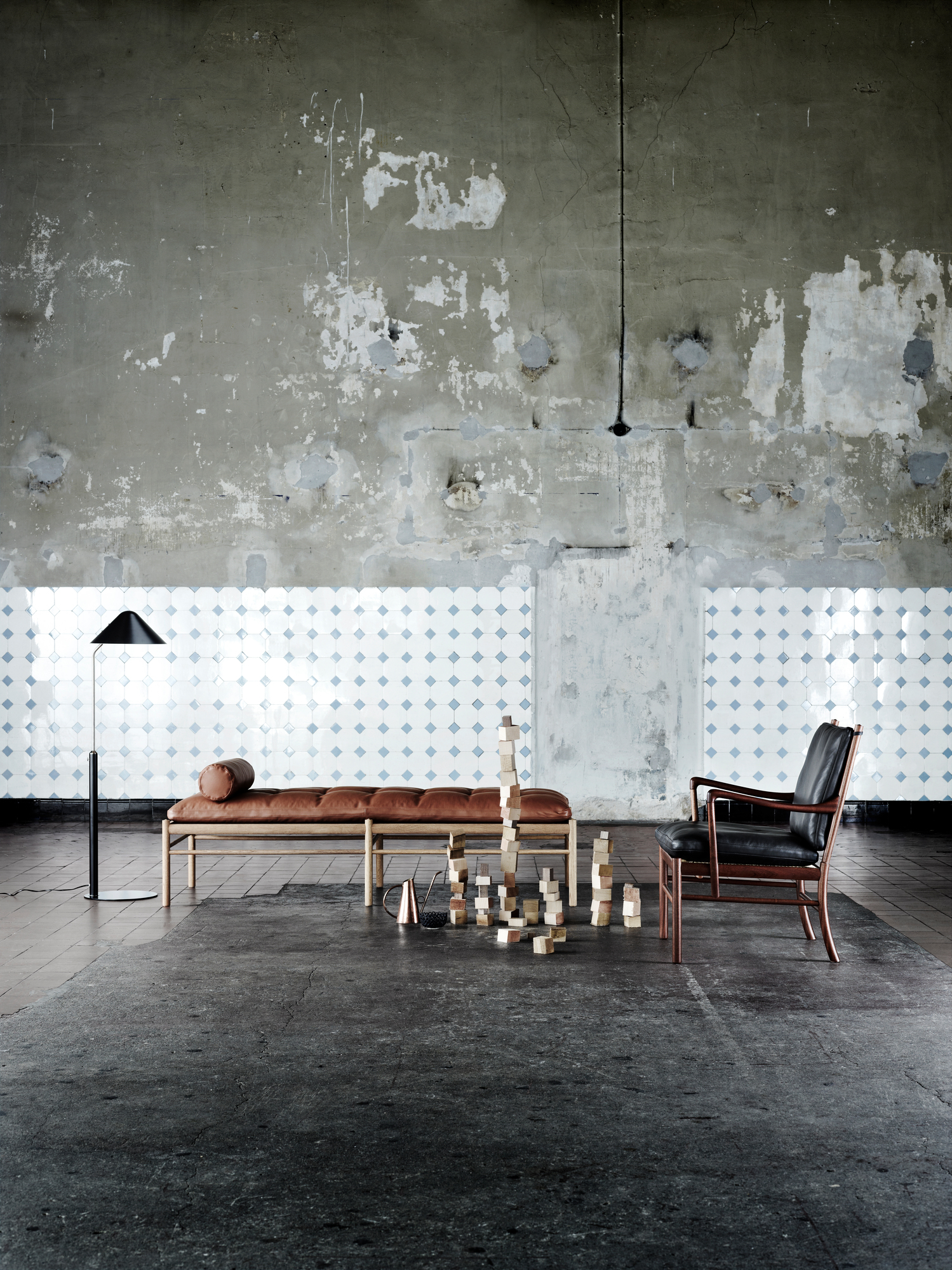 OW150 Daybed Liege Carl Hansen & Søn Leder braun Sif 95