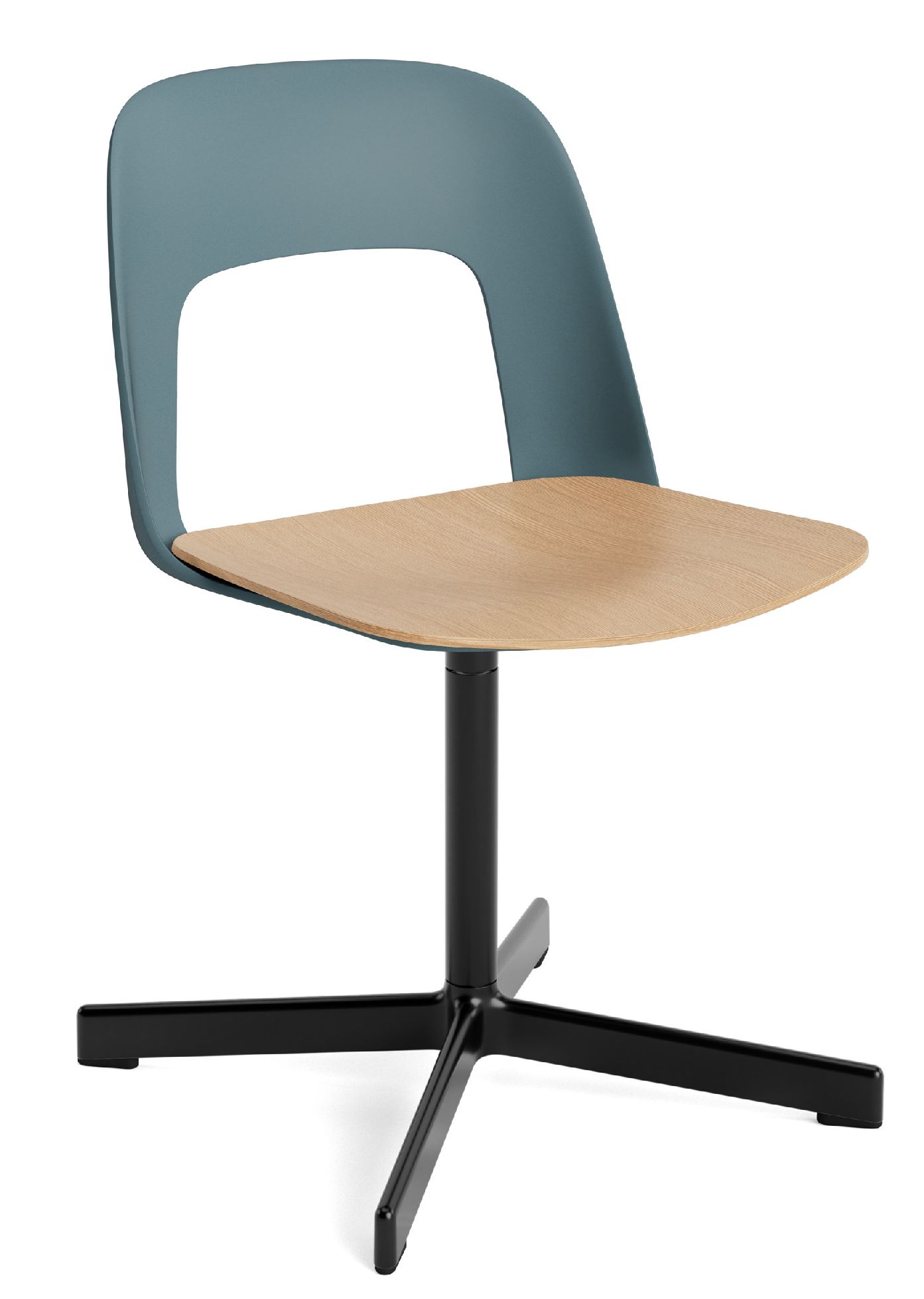 Layout Side Chair 132 4-Stern Drehfuß Stuhl Hay