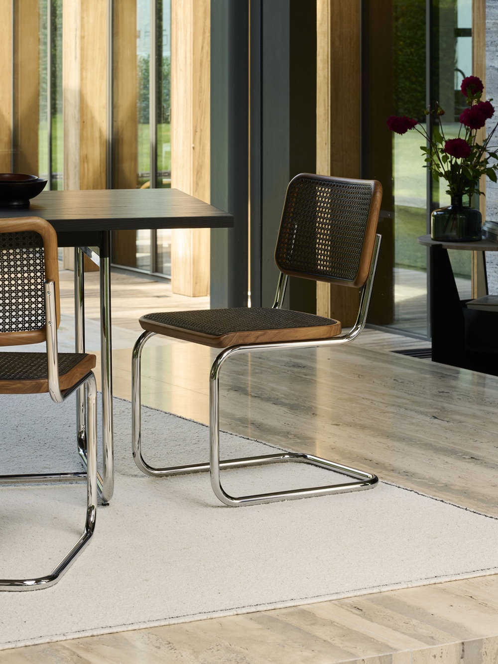 JS. Thonet by Jil Sander S 32 V / S32V Freischwinger Thonet