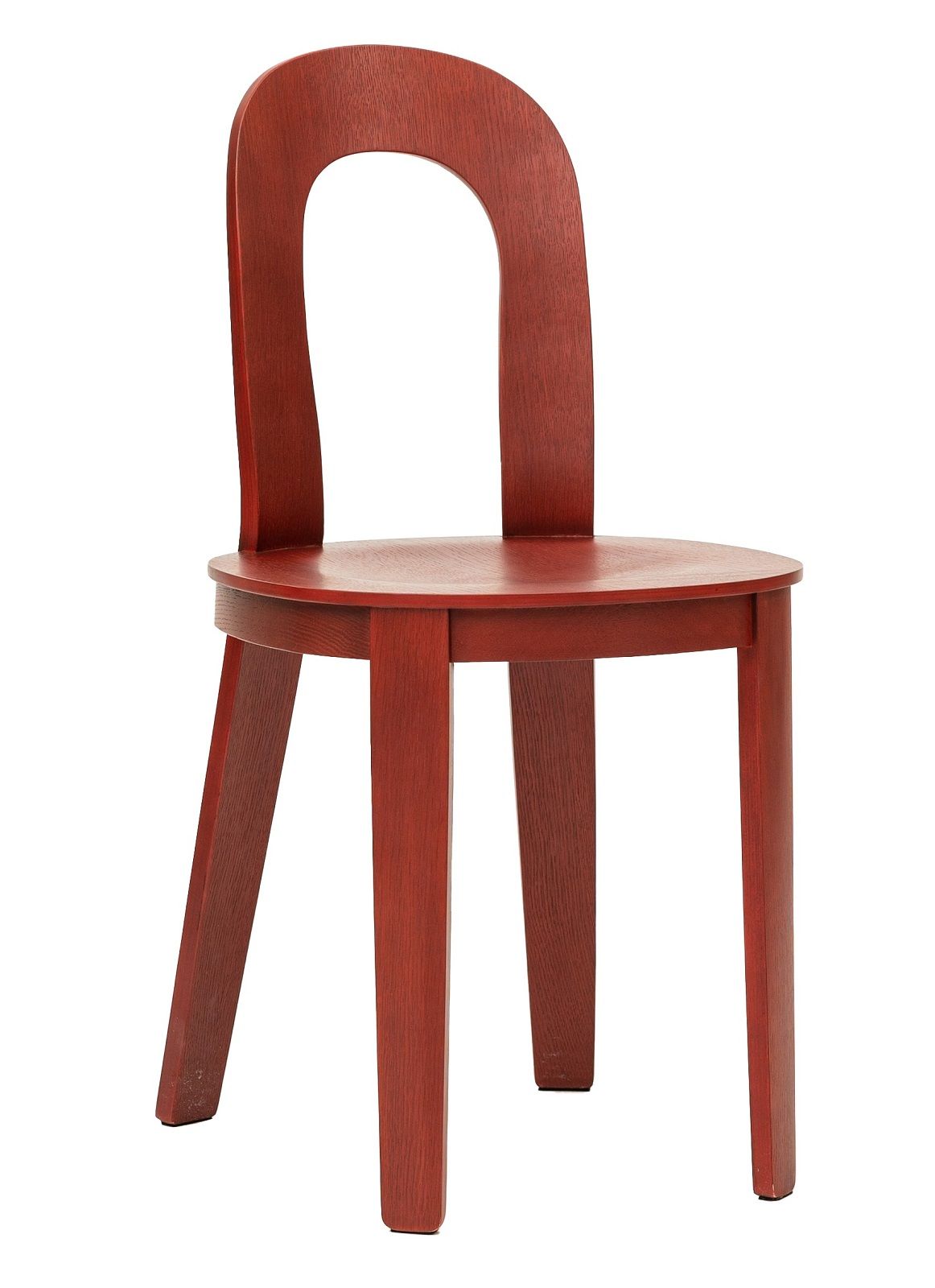 Olivia Chair Holzstuhl Design House Stockholm Eiche rot Roter Olivia Chair Holzstuhl von Design House Stockholm aus Eiche, modernes Möbeldesign.