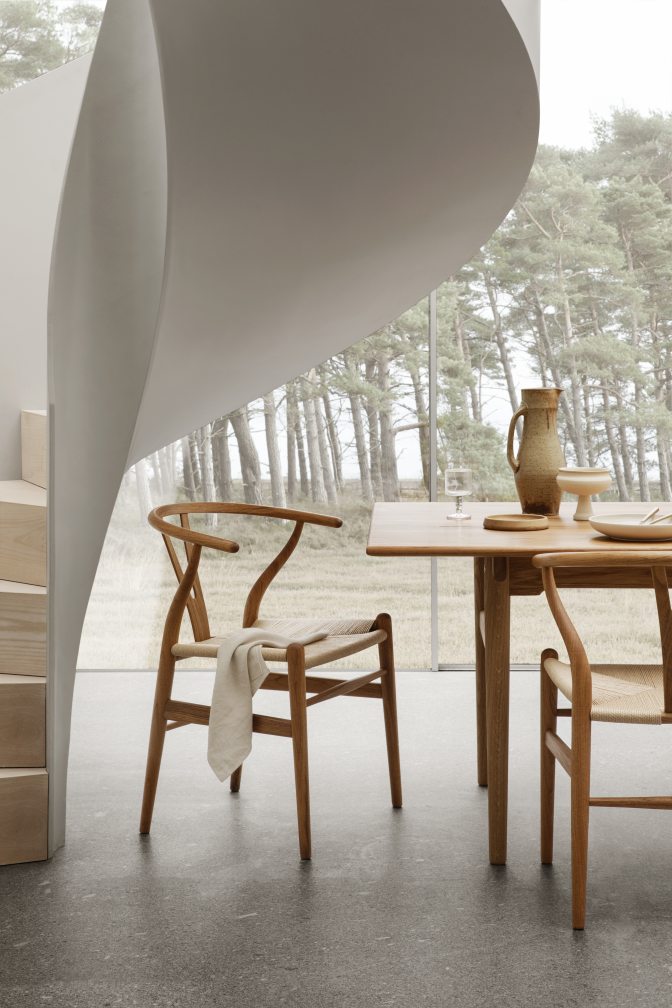 Dining Set 2 CH327 B 248 cm + 6x CH24 Chair Teak Carl Hansen & Søn 