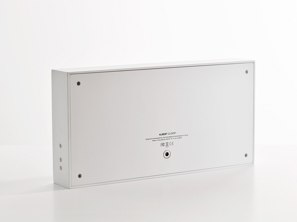 Digital clock LED Digitaluhr / Tischuhr / Wanduhr Albert Clock Weiß