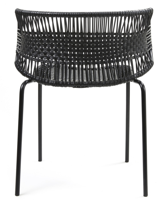 Cielo Stacking Armchair Stapelbarer Armlehnstuhl Outdoor ames Schwarz - Schwarz