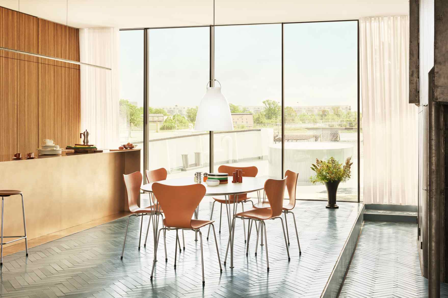 Tischserie Super Elliptisch Ausziehtisch Fritz Hansen