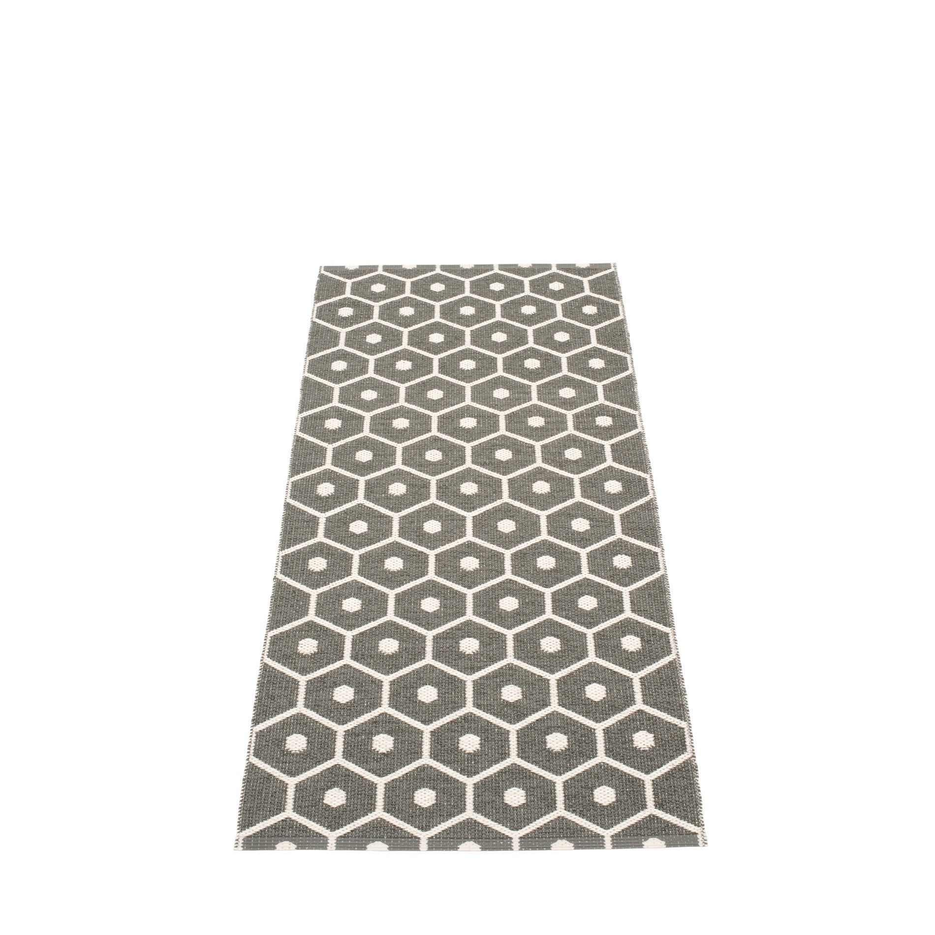 Honey Kunststoffteppich 70x160 cm Pappelina Charcoal-Vanille
