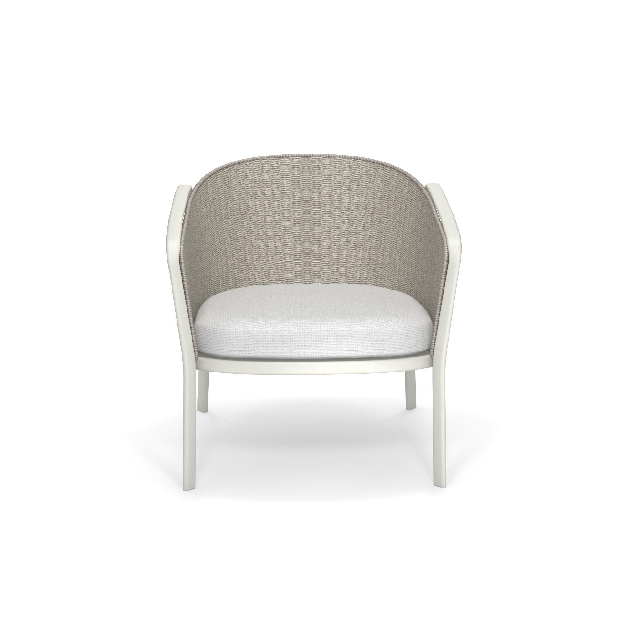 Carousel 1216 Outdoor Loungesessel Emu Weiß / Melange Ivory